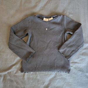 Zara Kids Gray Long Sleeve Top